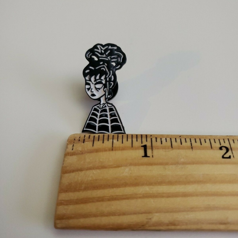 Beetlejuice lydia enamel pin lapel new